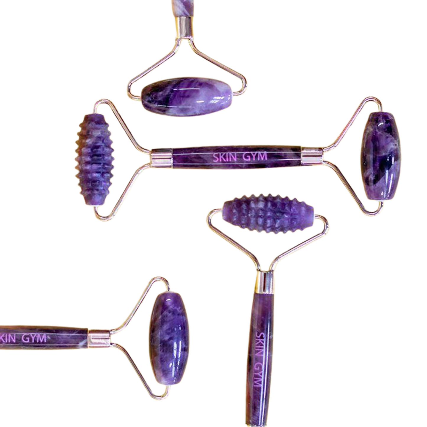 Amethyst 2D Texturized and Smooth Facial Roller