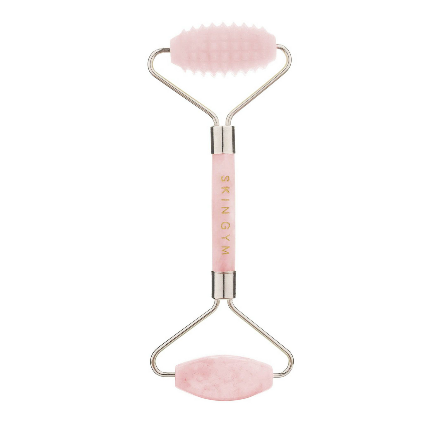 Rose Quartz 2D Texturized and Smooth Facial Roller
