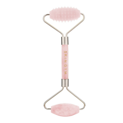 Rose Quartz 2D Texturized and Smooth Facial Roller