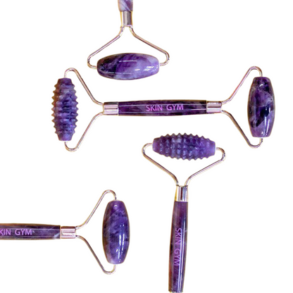 Amethyst 2D Texturized and Smooth Facial Roller