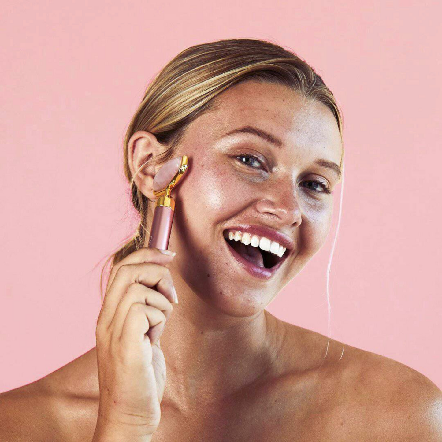 Rose Quartz Vibrating Lift & Contour Beauty Roller