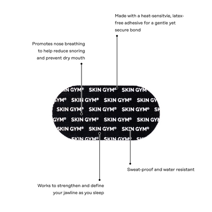 Mouth Tape - Black (30 Pack)