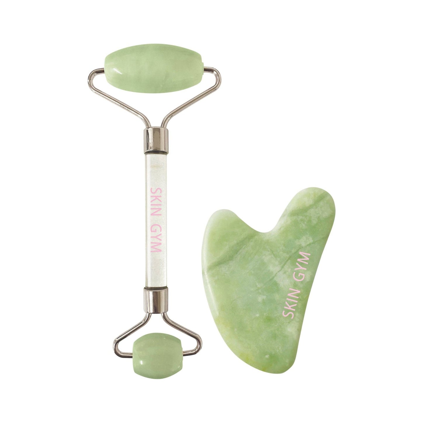Jade Workout Roller + Gua Sha Set