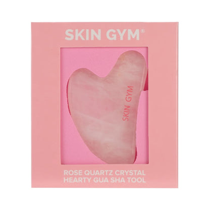 Rose Quartz Crystal Sculpty Heart Gua Sha Tool
