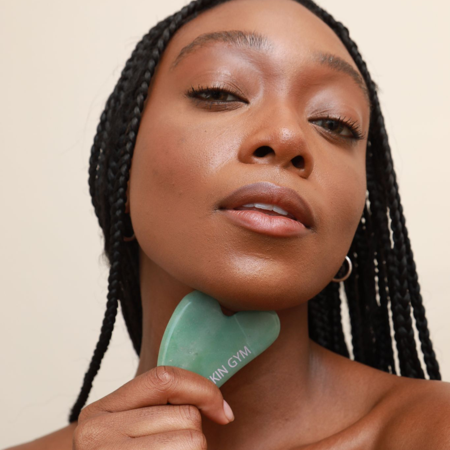 Jade Sculpty Heart Gua Sha Tool
