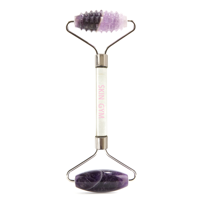 Amethyst 2D Texturized and Smooth Facial Roller