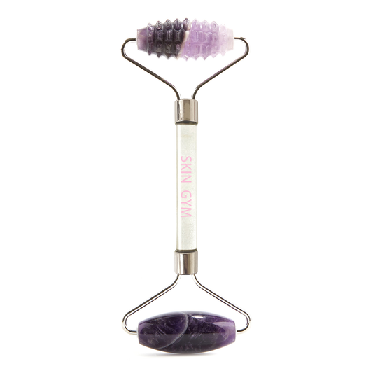 Amethyst 2D Texturized and Smooth Facial Roller